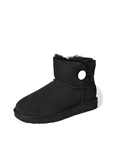 UGG Damskie buty zimowe Mini Bailey z guzikami, Czarny, 40 EU