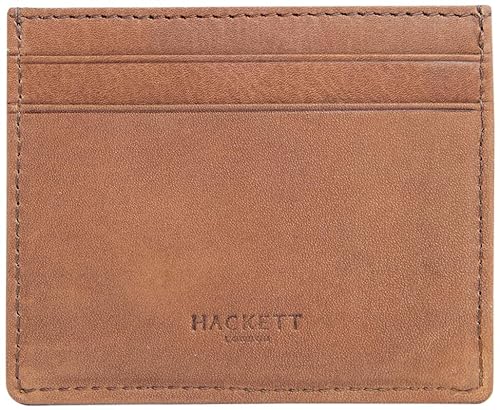 Hackett London Męski portfel Oxford CARDHOLDER podwójnie składany, niebieski (granatowy/brązowy), jeden rozmiar, Niebieski (granatowy/brązowy), Rozmiar Uniwersalny