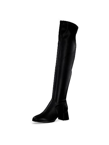 Tamaris Damskie kozaki za kolano 1-25554-41, czarny, 39 EU