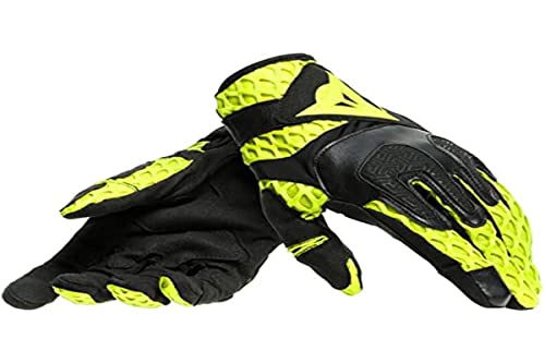 Dainese Mixed 1815944_620_xxl Rękawice motocyklowe Tkanina, Czarny/Fluorescencyjny Żółty, XXL EU