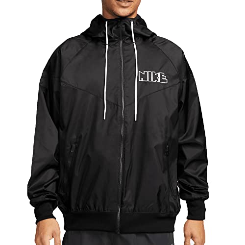 NIKE Jacke-DX0695 Płaszcz Czarny/Czarny/Czarny/Biały M