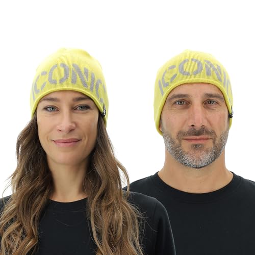 JEEP O102916-I003 J czapka z dzianiny Iconic J23W Unisex Celery/Medium Grey Uni