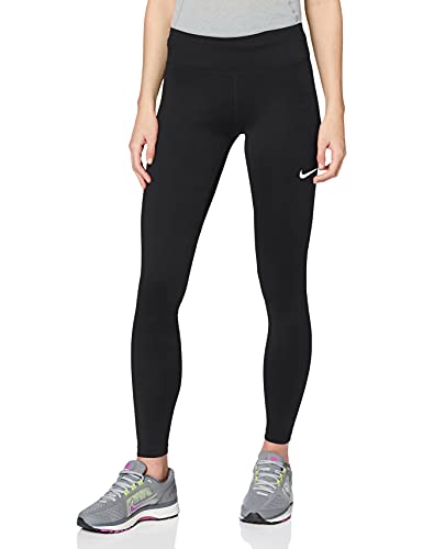 Damskie spodnie sportowe Nike W Nk Fast Tght Mr Black/(Reflective Silv) XS