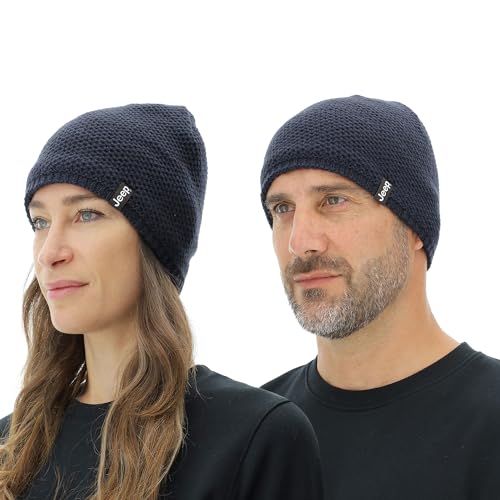 JEEP O102912-A928 J czapka z dzianiny J23W Unisex Night Blue Uni