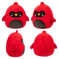 Cazlan. Red Cardinal. Squishmallows. Fuzzamallow. Wersja A, pluszak, 30 cm Jazwares