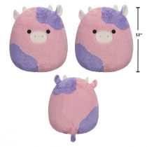 Patty. Pink and Purple Cow. Squishmallows. Fuzzamallow. Wersja A, pluszak, 30 cm Jazwares