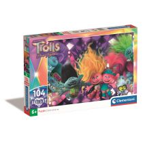 Puzzle 104 Brilliant Trolls 3 Clementoni