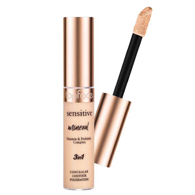 Topface Sensitive Mineral 3in1 Concealer korektor w płynie 3w1 002 12ml