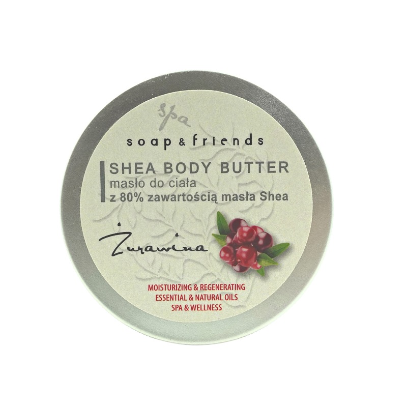 Soap&Friends Shea Butter 80% masło do ciała Żurawina 50ml