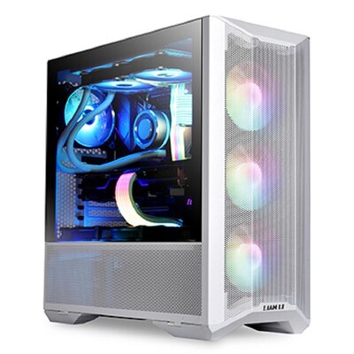 Lian Li LANCOOL II Mesh C RGB Snow Edition Midi-Tower Tempered Glass - biała