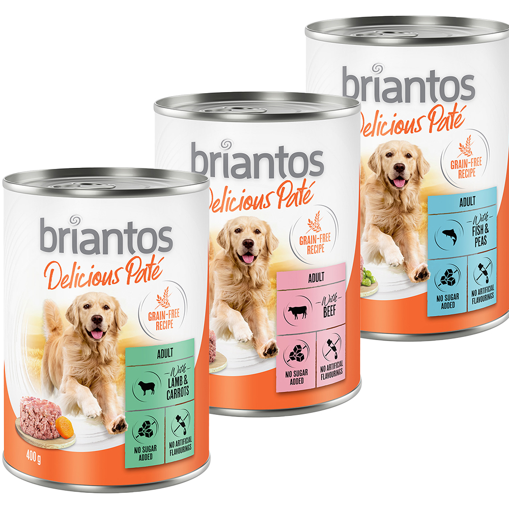 Briantos Delicious Paté, 24 x 400 g - Pakiet mieszany