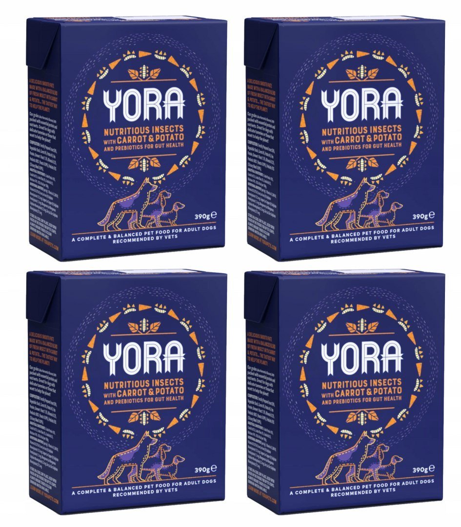 Yora Mokra Ekologiczna Karma Dla Psa Insektów 4X390G
