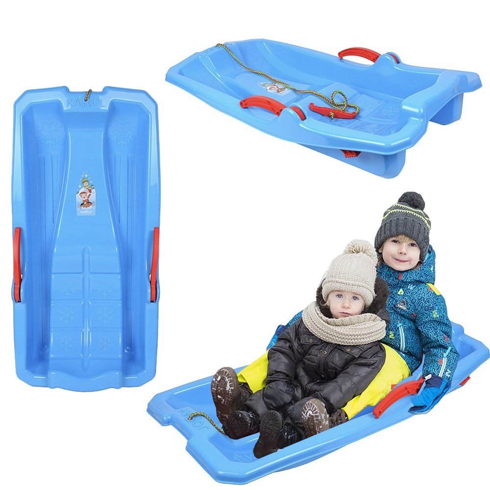 SANKI Z DWOMA RĘCZNYMI HAMULCAMI MOLTI niebieskie