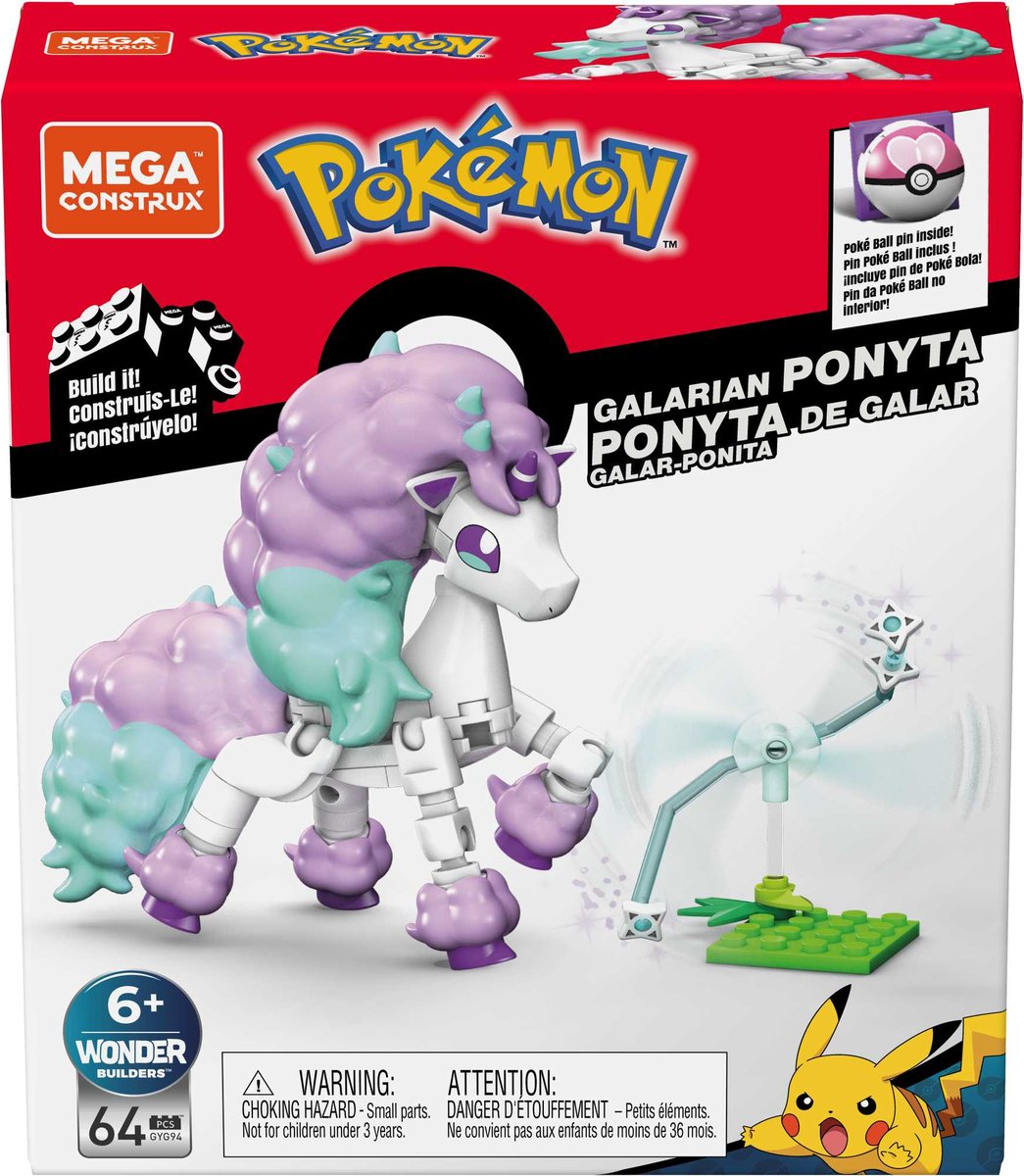 Mega Construx™ Pokémon™ Ponyta z Galaru, GYG94