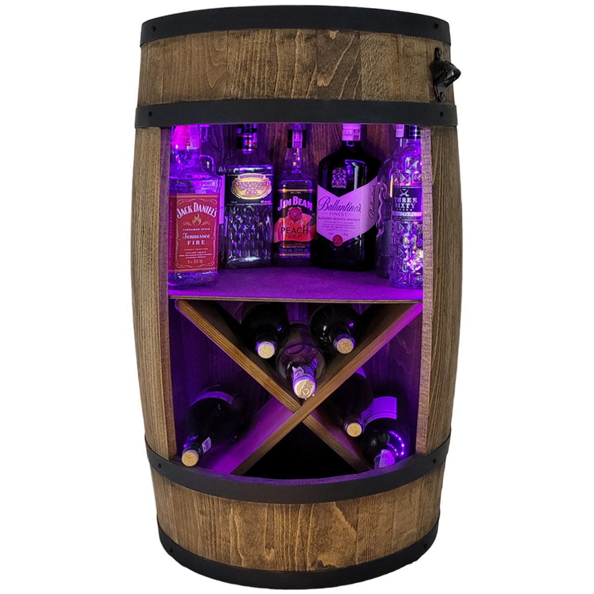 Beczka Wenge X Z Otwieraczem Led Rgb 80Cm