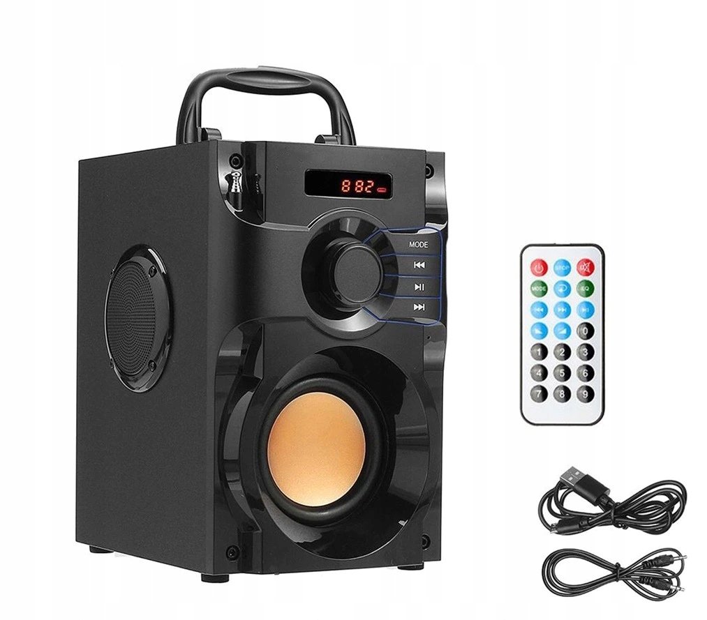 Głośnik Bluetooth Subwoofer Mp3 Radio Sd Aux Usb