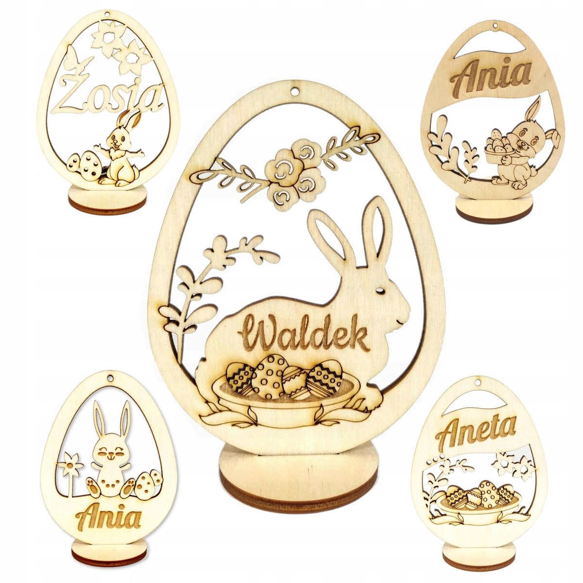 Jajko wielkanoc imię logo pisanka grawer zawieszka