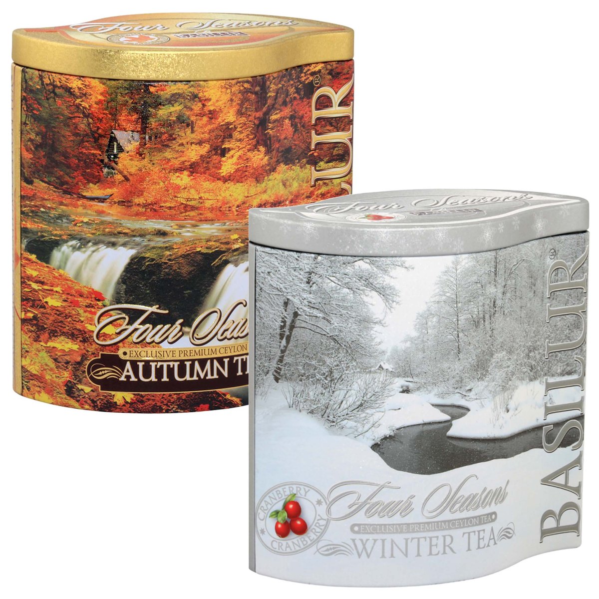 BASILUR Zestaw herbat- herbata jesienna i zimowa w saszetkach, 2x25 saszetek Uniwersalny
