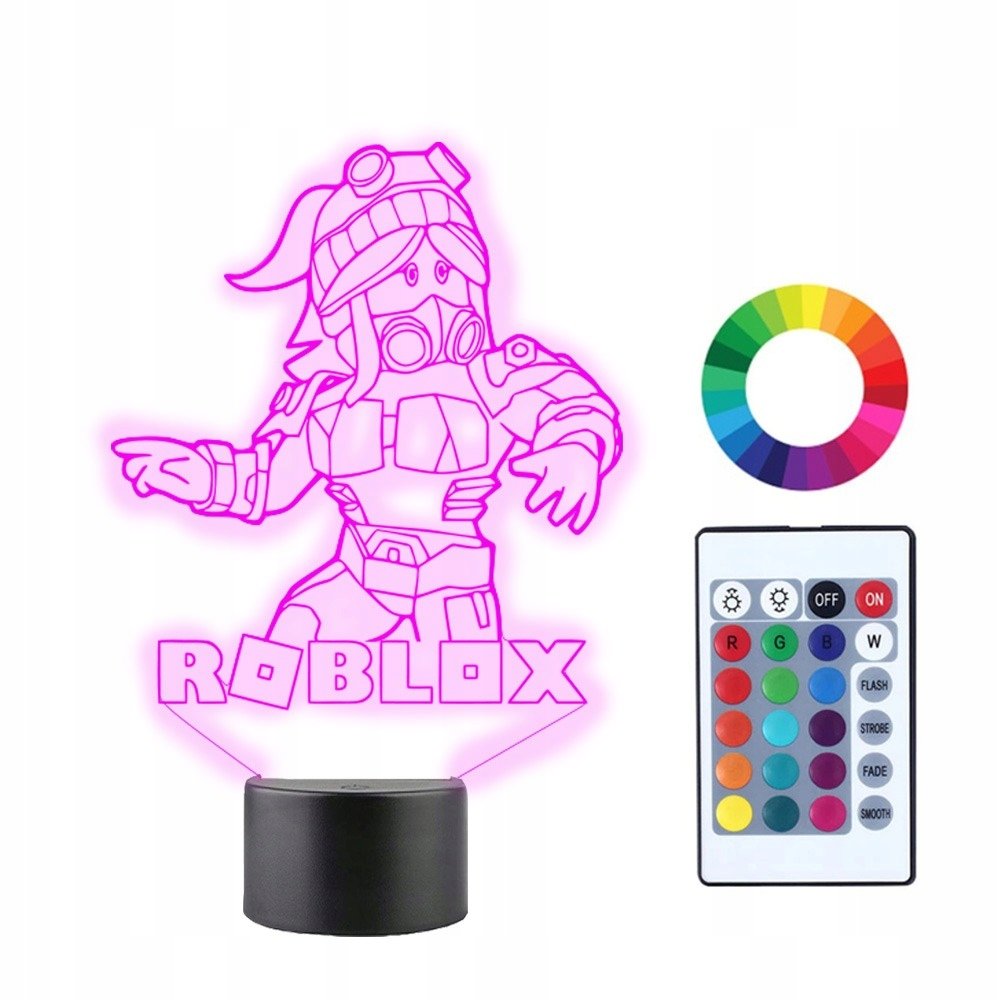 Lampka Nocna 3D Led ROBLOX DZIEWCZYNA