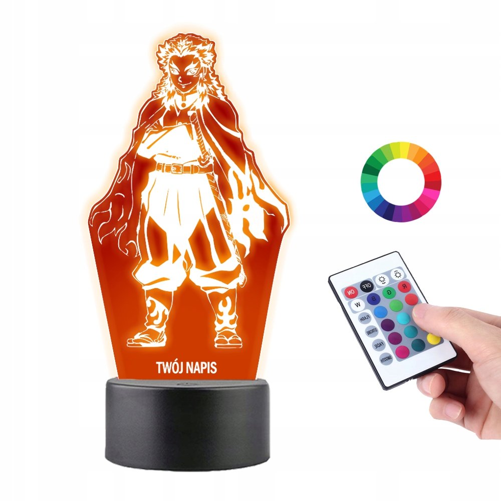 Lampka Nocna 3D LED Rengoku