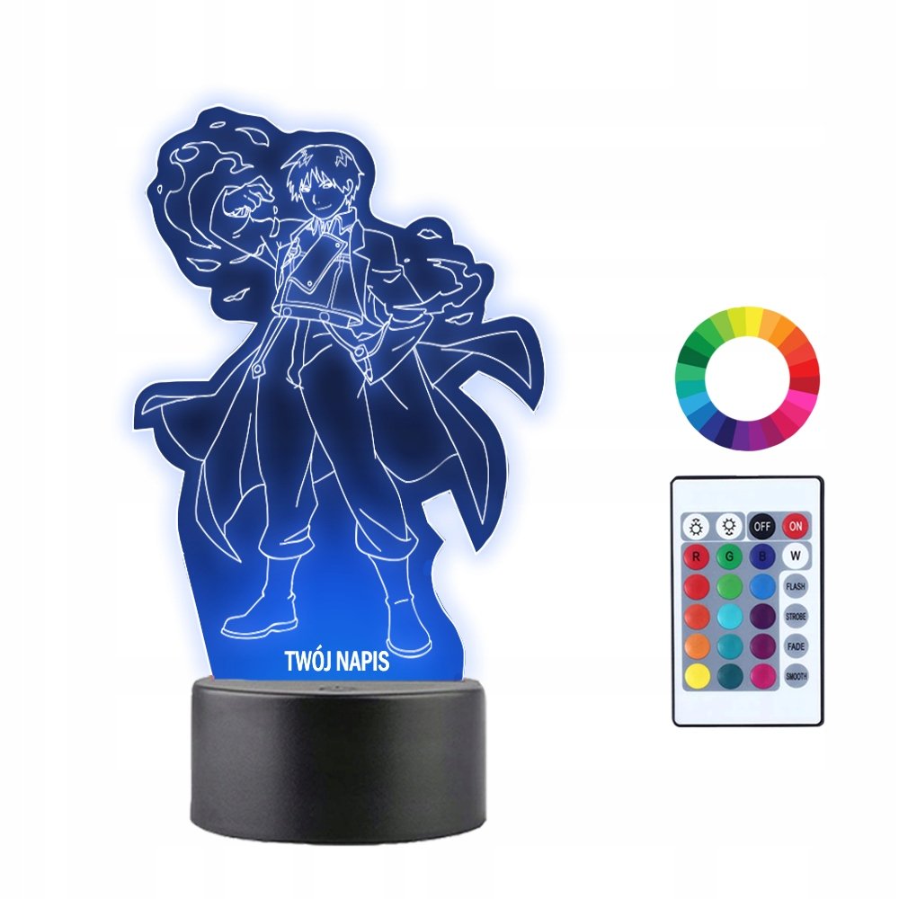 Lampka Nocna 3D LED Roy Mustang