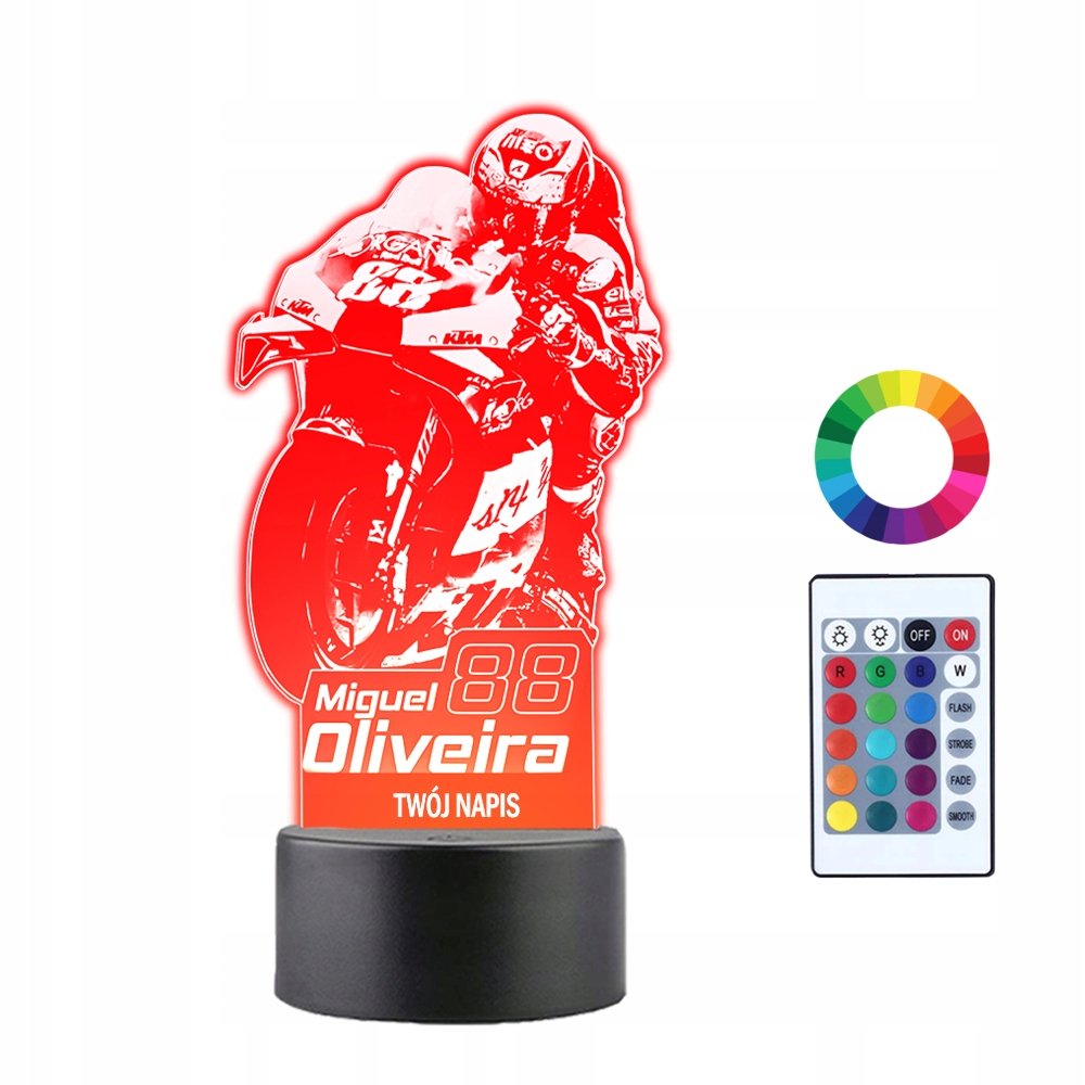 Lampka Nocna 3D LED Moto GP KTM Miguel Oliveira