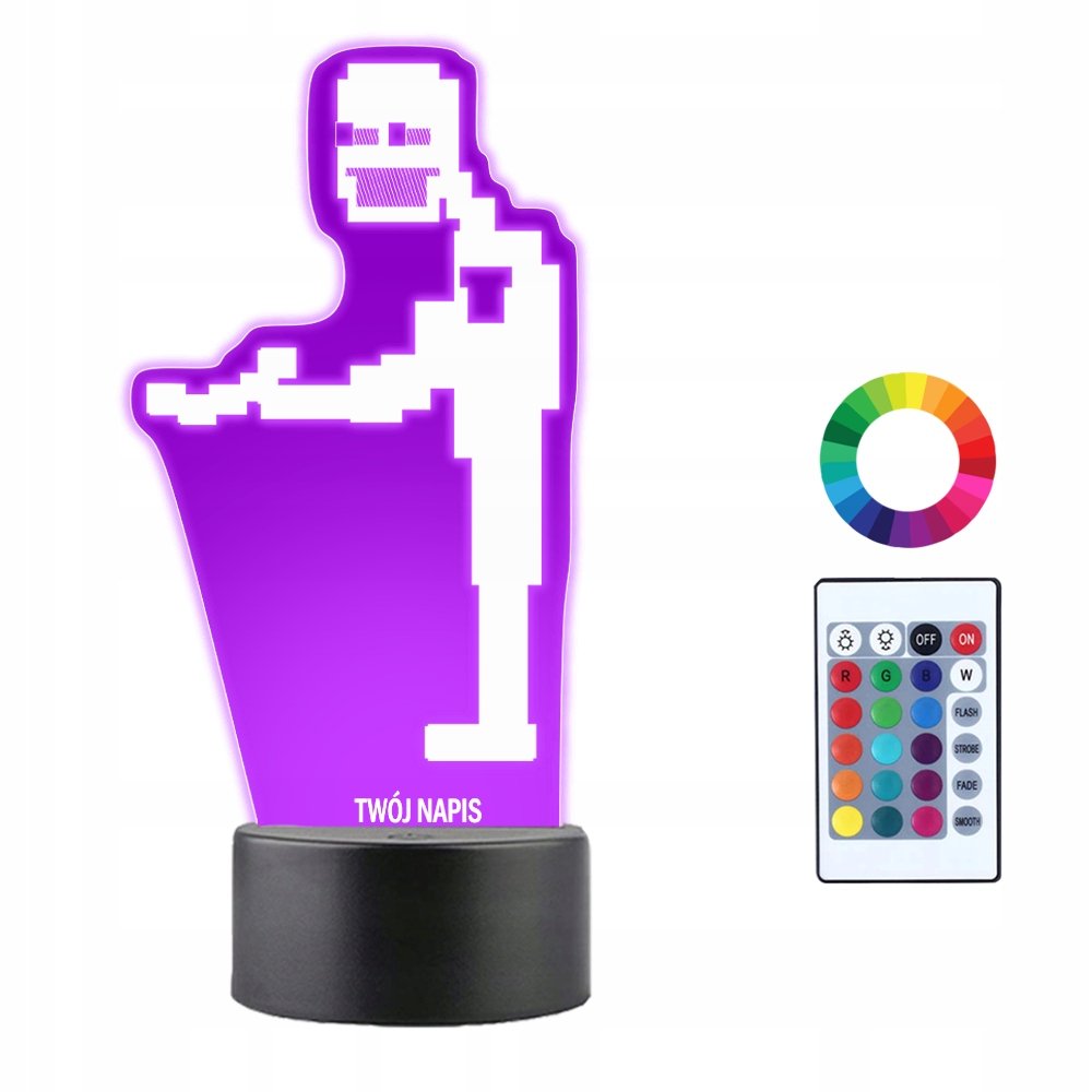 Lampka Nocna 3D LED Purple Guy Fnaf Prezent