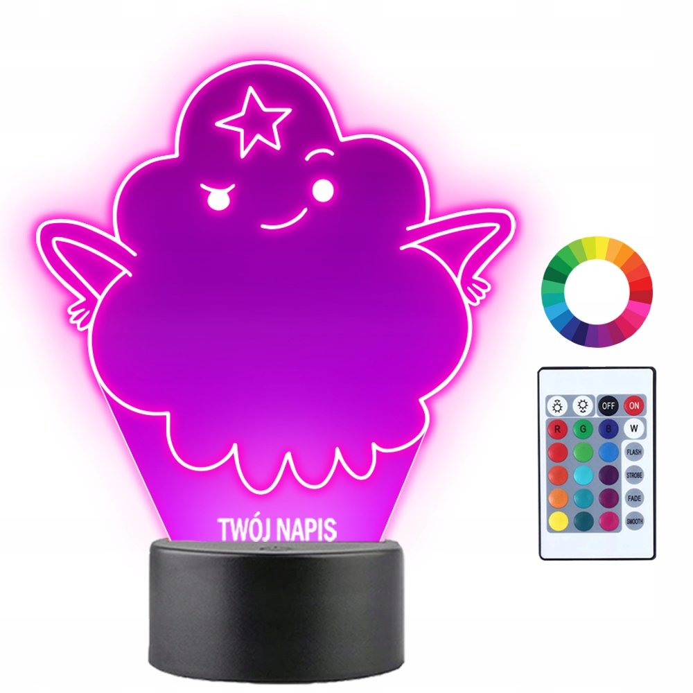 Lampka Nocna 3D LED Księżniczka Pora na Przygodę
