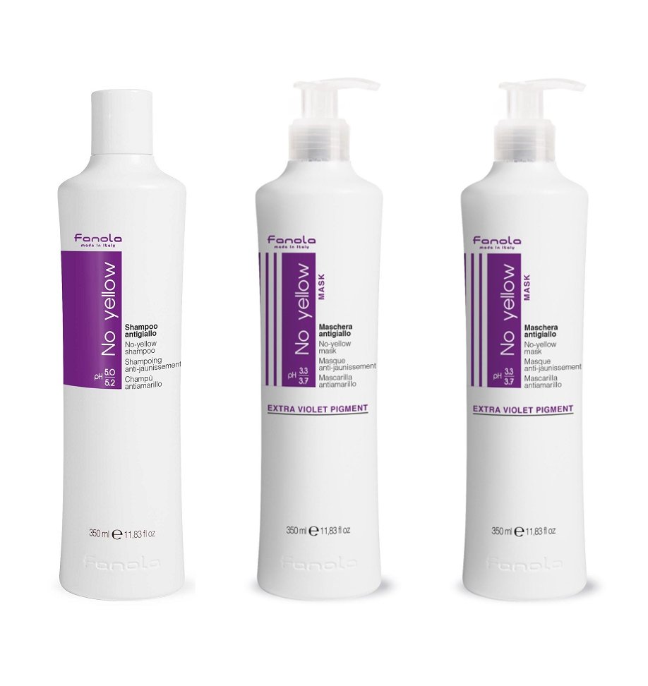 Fanola, No Yellow, Zestaw Kosmetyków, 2 Szt.
