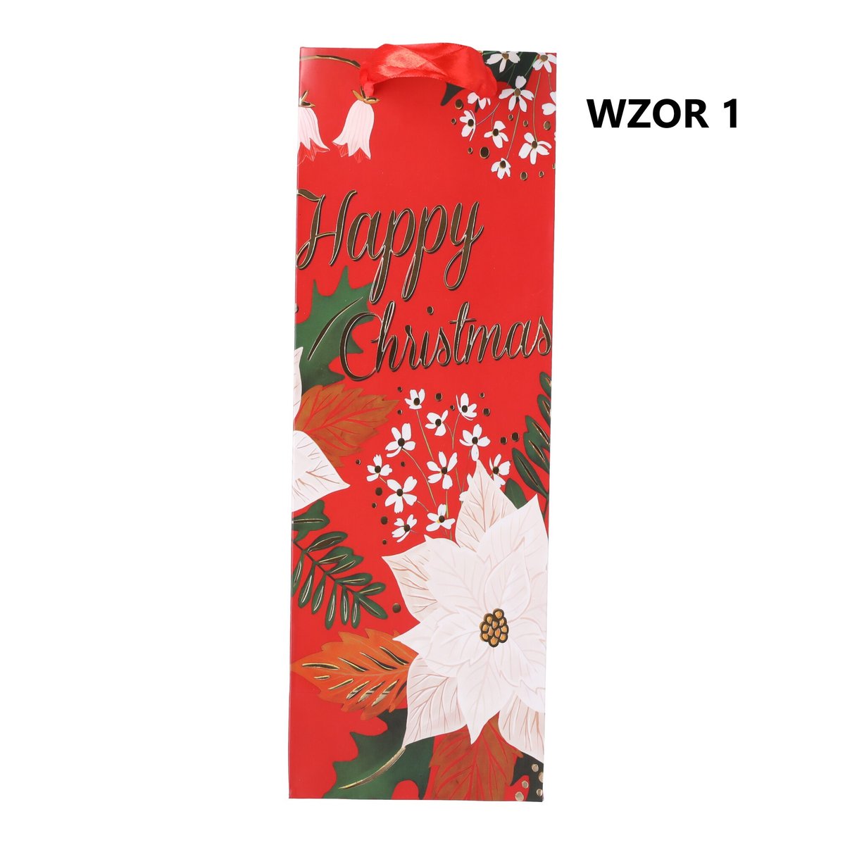 Torebka na prezent świąteczna 35x12x10 cm Mix wzorów