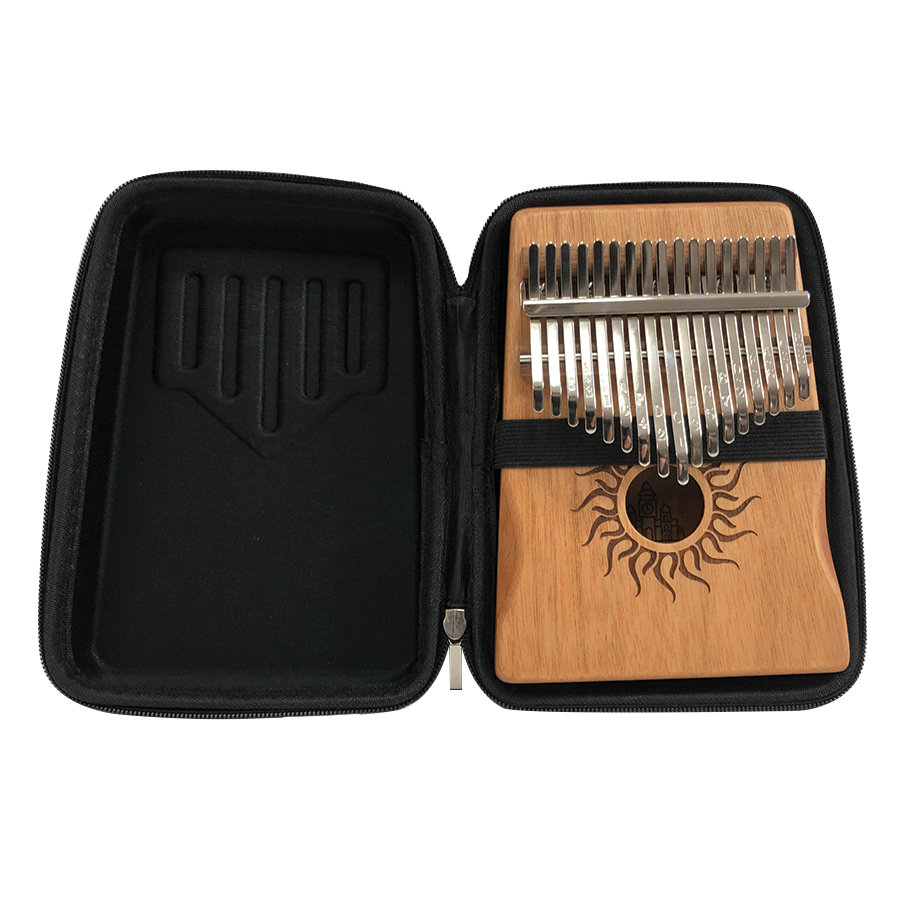 Retropolis Kalimba instrument drewniany mahoń NATURAL Pianino Zanza Mbira 17