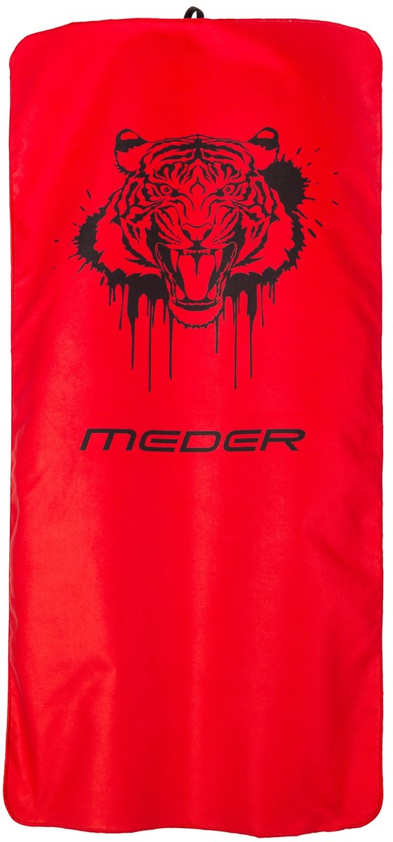 Ręcznik szybkoschnący z mikrofibry 210 g/m2 50x100 czerwony TIGER na siłownię, basen, plażę/MEDER