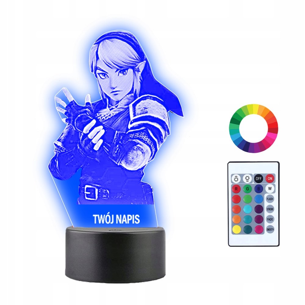 Lampka Nocna 3D LED Link Legenda Zendy Prezent