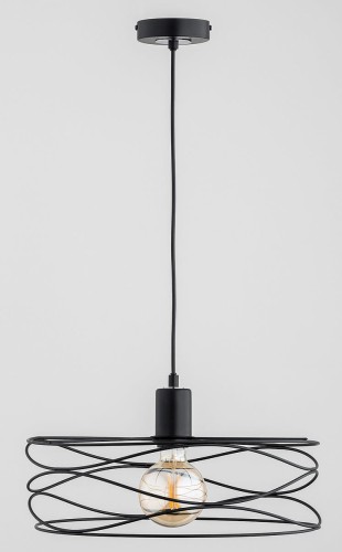 Diuk II lampa wisząca 1xE27 czarna 61260