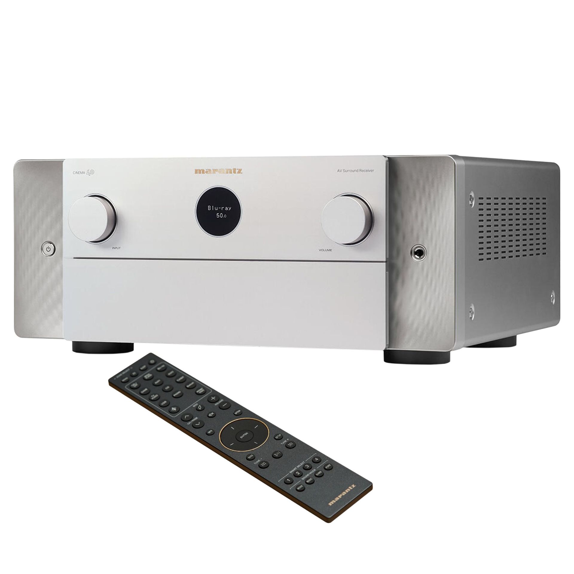 Marantz Cinema 40 – Amplituner / wzmacniacz AV 9.4 8K Ultra HD z Dolby Atmos, DTS:X, Auro 3D Silver / Gold