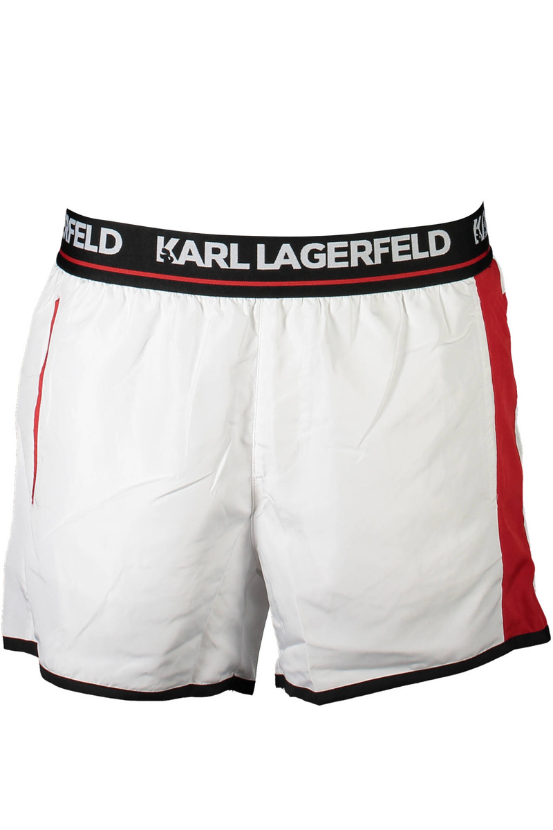 KARL LAGERFELD BEACHSEAR KOSTIUM KĄPIELOWY DÓŁ MĘSKI BIAŁE