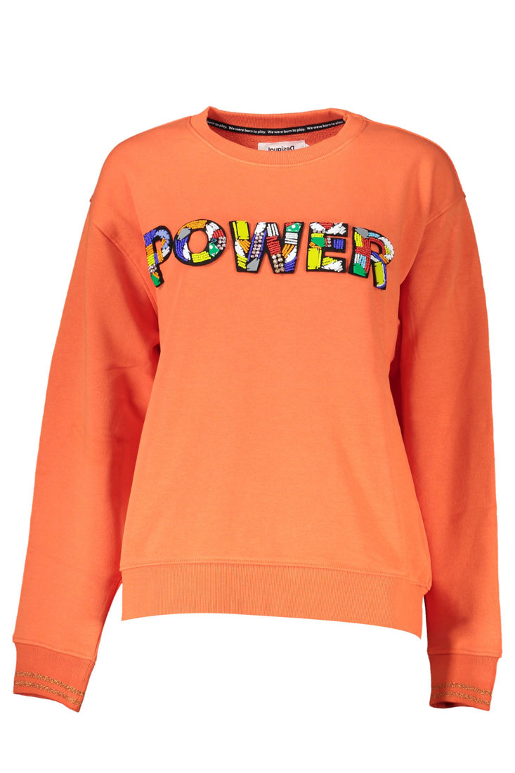 DESIGUAL POMARAŃCZOWA BLUZA DAMSKA BEZ ZAMKA