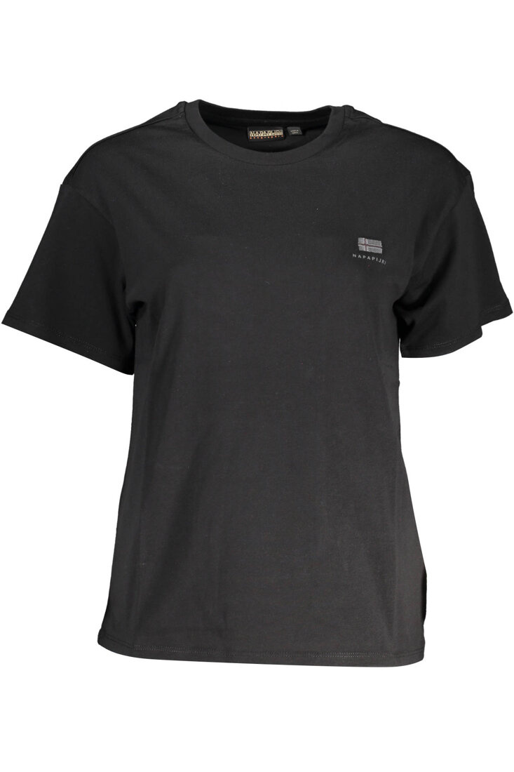 DAMSKI T-SHIRT Z KRÓTKIM RĘKAWEM NAPAPIJRI CZARNY