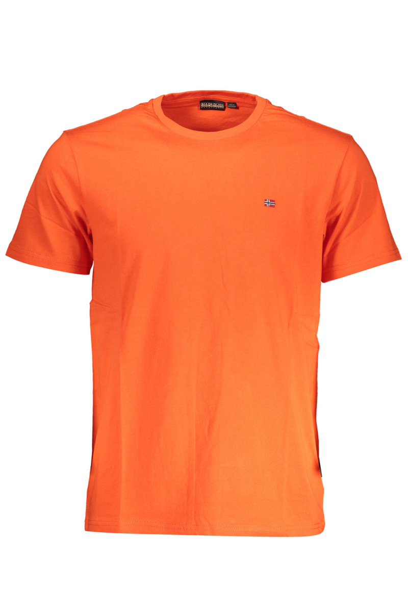 NIEBIESKI T-SHIRT MĘSKI NAPAPIJRI Z KRÓTKIM RĘKAWEM