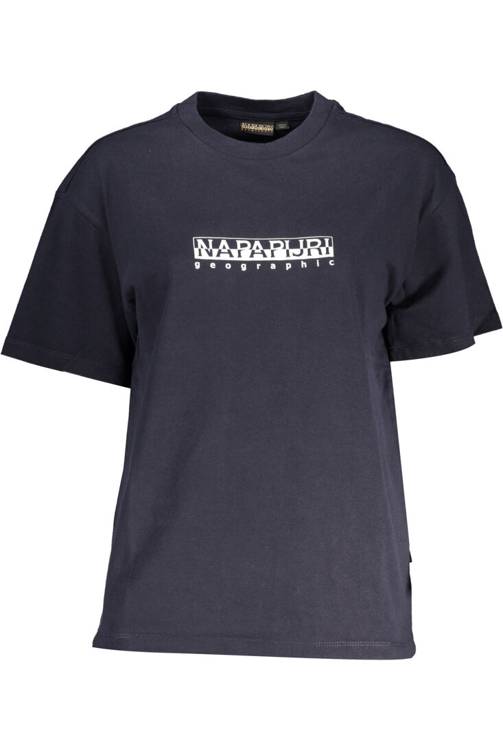 DAMSKI T-SHIRT Z KRÓTKIM RĘKAWEM NAPAPIJRI NIEBIESKI