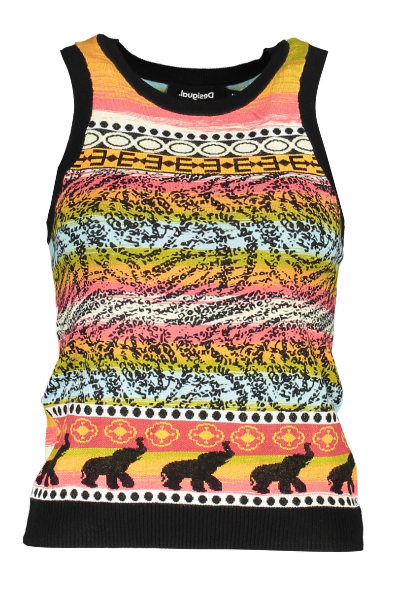 DAMSKI TANK TOP DESIGUAL ZIELONY