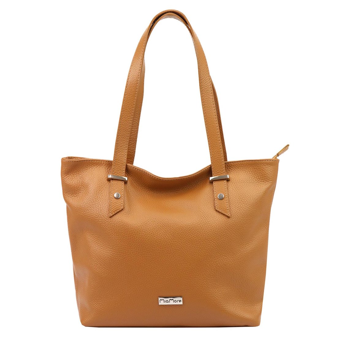 Damska duża skórzana shopperbag na ramię MiaMore