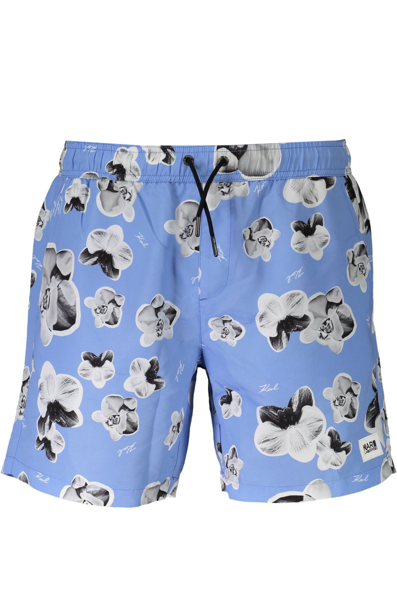 NIEBIESKI KOSTIUM BIELIZNY MĘSKIEJ KARL LAGERFELD BEACHWEAR