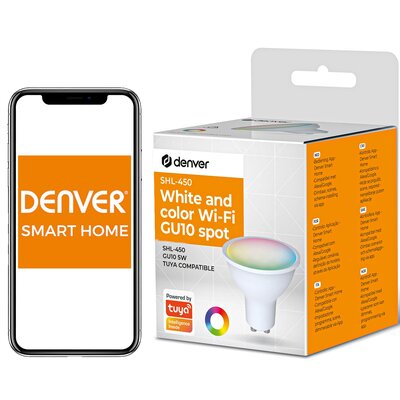 Denver Denver SHL-450 GU10 5W reflektor LED RGBW WLAN
