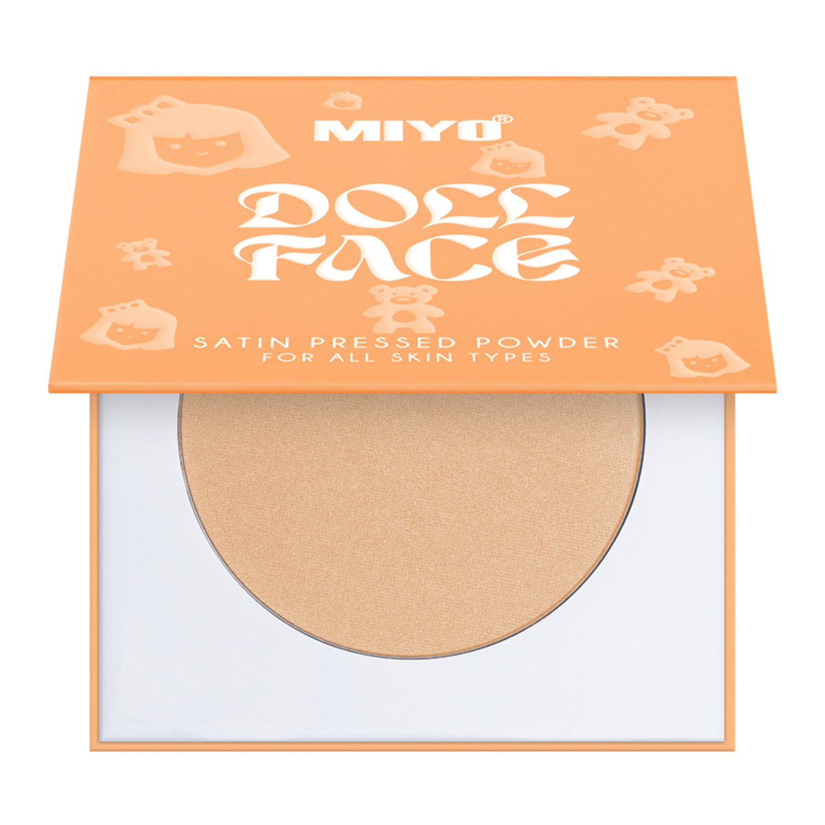 MIYO - DOLL FACE - Satin Pressed Powder - Prasowany puder do twarzy - 7 g - 02 PRINCESS