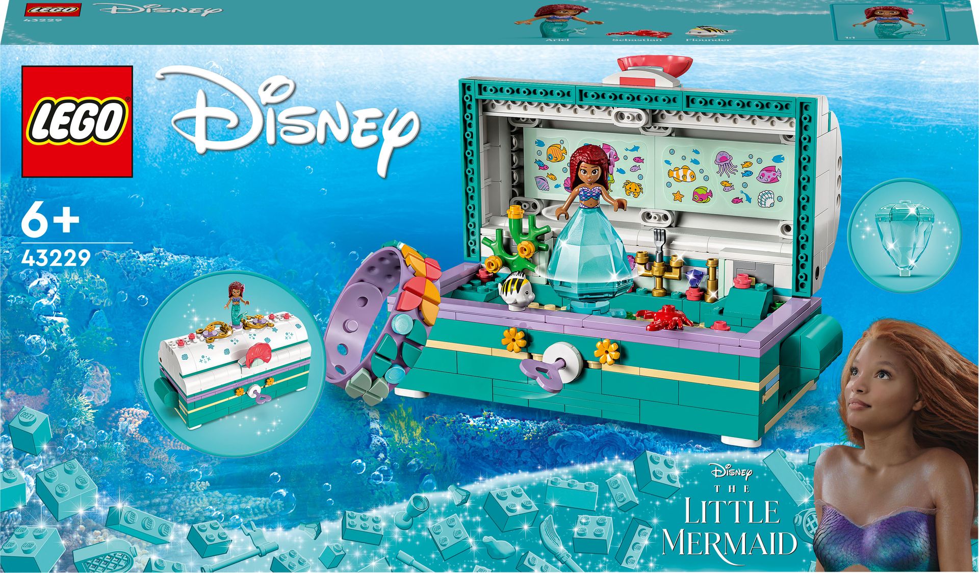 LEGO Disney Princess Skrzynia ze skarbami Arielki 43229