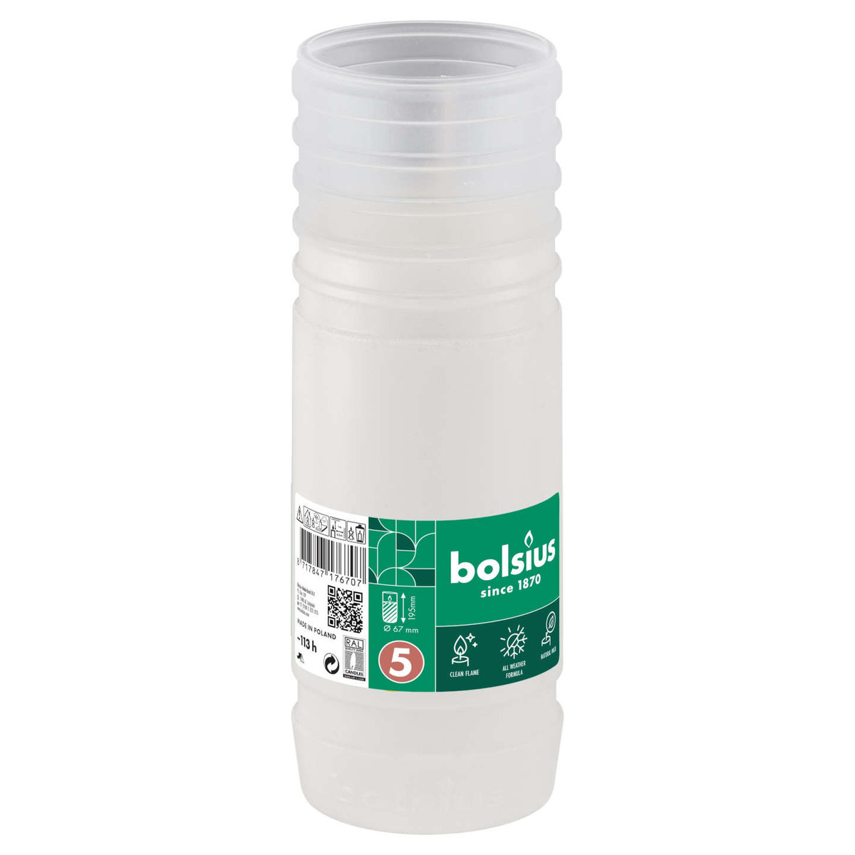 Wkład Do Zniczy Parafinowy Bolsius Nr 5 5D Rp5 113H 1 Sztuka