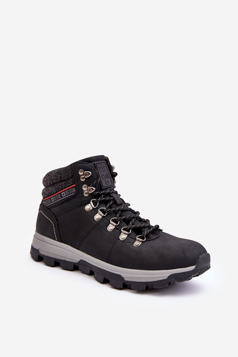 Męskie Buty Trekkingowe Big Star KK174215 Czarne-42