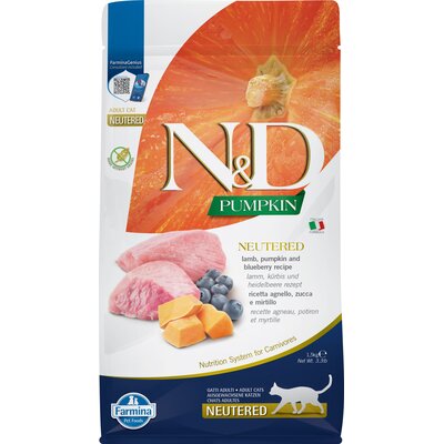 Farmina N&D Pumpkin Cat Neutered Adult lamb & blueberry 1.5 kg