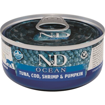 N&D N&D CAT OCEAN DORSZ & KREWETKI & DYNIA 80g